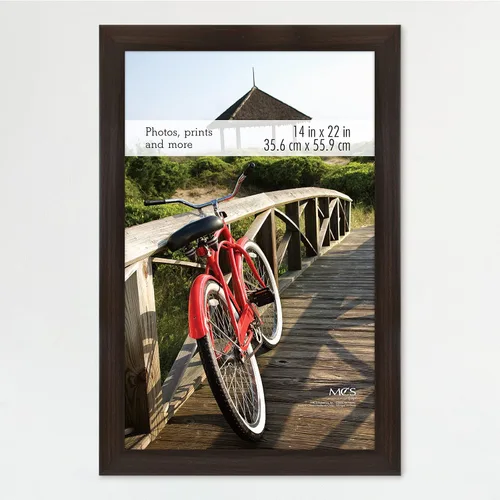 Vista 85 de MCS Marco para póster con estilo de museo, 11 x 17 pulgadas, madera de granero, vertical y horizontal, para colgar en la pared, marco grande