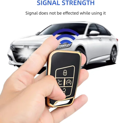 Vista 5 de OFFCURVE Funda para llavero para Volkswagen Funda para llavero especial Funda para llavero para 2018-2022 VW Atlas Golf Alltrack Atlas Jetta Passat