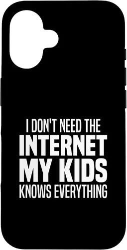 Vista 32 de I Don't Need The Internet My Kids Knows Everything - Parents Case for iPhone 17
