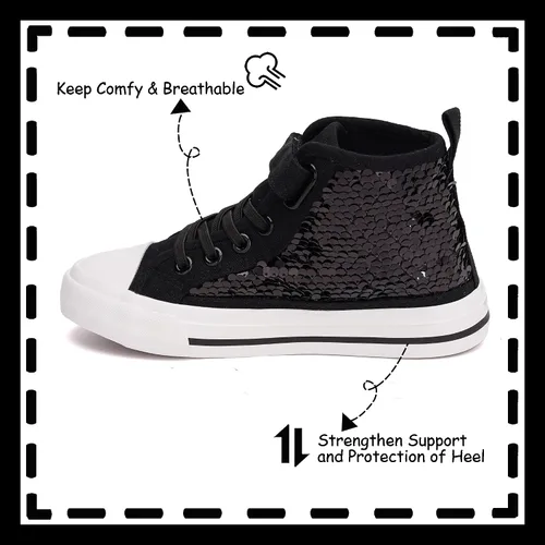 Vista 5 de Toandon Zapatillas de lona casuales de moda adorables para niños