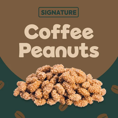 Vista 3 de MURGERBON Cacahuetes de café 10.58 onzas (10.58 oz) – Cacahuetes cubiertos de café, aperitivos coreanos, paquetes de bocadillos de nueces de maní