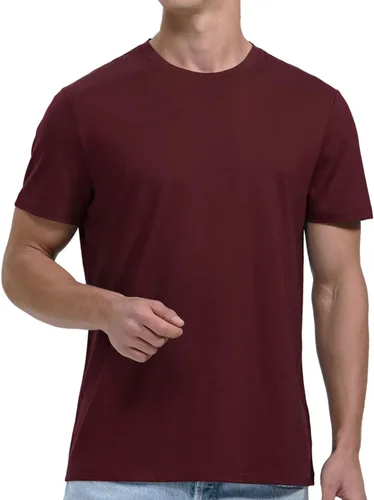 Vista 10 de Camiseta de lana merino y Coolmax Hybrid-Tech Baselayer, transpirable, de secado rápido, resistente al olor y duradera Gris oscuro