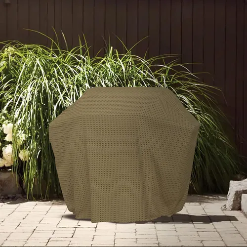 Vista 5 de Covers & all Funda para parrilla de barbacoa con elástico, 160 GSM Duro Pro tela transpirable no tejida, impermeable, resistente a los rayos UV