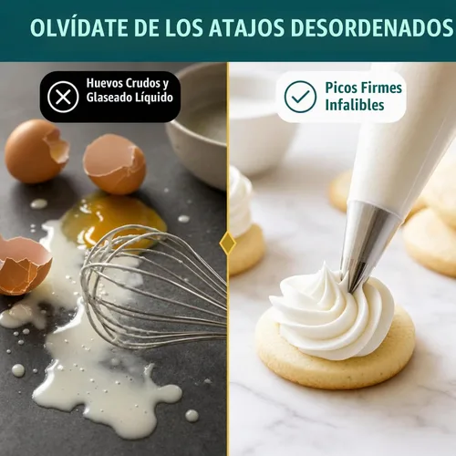 Vista 6 de Judee's Gluten Free Mezcla completa de merengue en polvo, mezcla de glaseado real y suministros de decoración de galletas, polvo de merengue