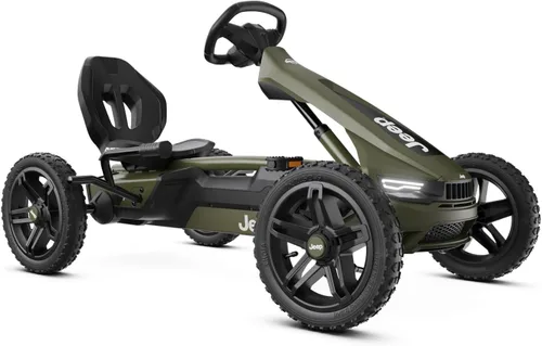Vista 10 de BERG Pedal Kart Rally NRG Naranja Vehículo para niños, kart de pedal con asiento ajustable, con rueda libre, juguetes para niños adecuados