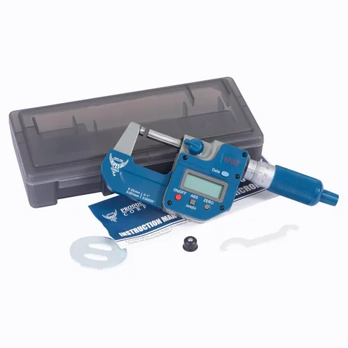 Vista 9 de PEC Tools Micrómetro exterior de 0-1", herramienta de medición de precisión de grado industrial, acero endurecido, micrómetro de alta precisión