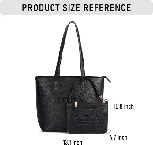 Vista 3 de Bolso de mano para mujer, bolso mediano con asa superior
