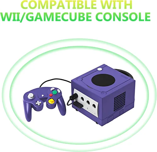 Vista 2 de Paquete de 4 cables de extensión de controlador NGC de 6 pies para Nintendo WiiGamecube