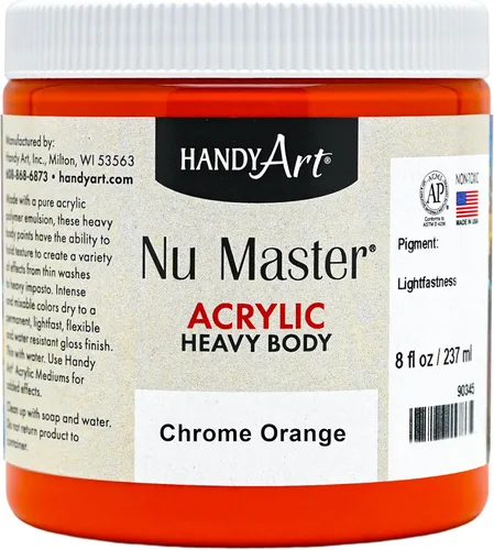 Vista 23 de Handy Art Nu Master - Pintura acrílica de cuerpo pesado, 8 onzas, color rojo brillante