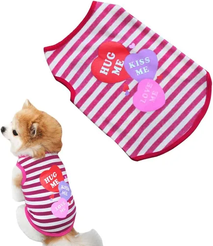 Vista 7 de Camisetas para mascotas lindas camisetas de verano sin mangas para perros y gatos