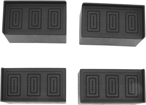 Vista 6 de Rectangular Stackable Furniture Risers Set, Rubber Elevated Support Blocks for Beds, Couches, Desks, and Sofas with 4 Inch Height