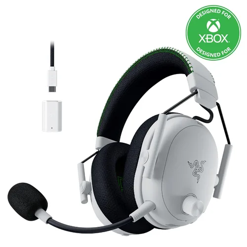 Vista 16 de Razer BlackShark V3 Pro Wireless ANC Gaming Headset for PC: Full Band Mic - 50mm Drivers - 2.4 GHz, Bluetooth, USB, 3.5mm - Works with Mac, PS5