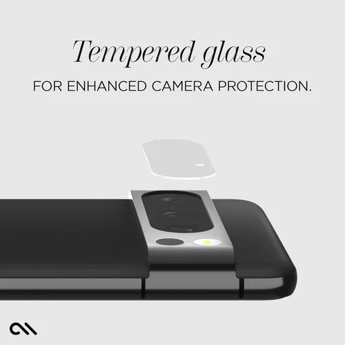 Vista 5 de Case-Mate Protector de lente de cámara para Google Pixel 8 Pro, vidrio templado de doble capa 9H, materiales duraderos antiarañazos y antiroturas