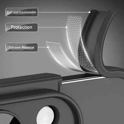 Vista 7 de Funda para iPhone 15 Pro con protector de lente de cámara, almohadilla de borde de esquina sin marco, suave y delgada de silicona TPU a prueba