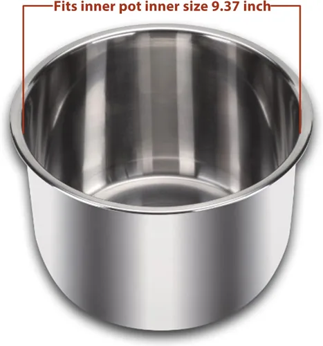 Vista 7 de Tapa de vidrio templado de 9.1 pulgadas para olla instantánea de 5/6 cuartos de galón, cubierta universal para olla a presión eléctrica con perilla