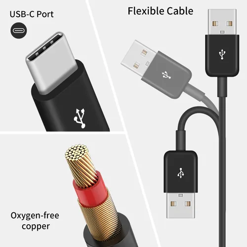 Vista 6 de Poyiccot Cable divisor USB C, 6 en 1, USB 2.0 tipo A a 6 tipo C, cable de carga macho con carga rápida de 3 A para Android, Samsung, tableta, 1.5