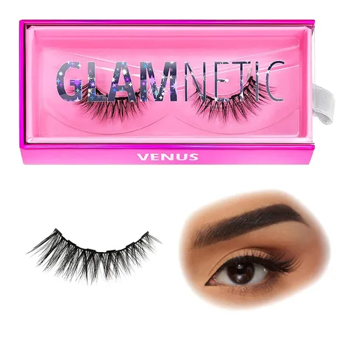 Vista 4 de Glamnetic Pestañas magnéticas VIP, Venus y Vibe 60 pestañas reutilizables de visón sintético