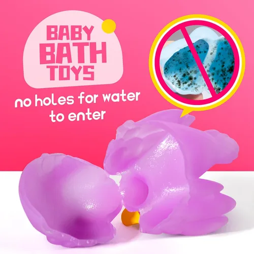 Vista 2 de Juguetes de baño para bebé Hely Cancy - Juguetes de baño sin agujeros para niños, juguetes de ducha de bañera para bebé recién nacido