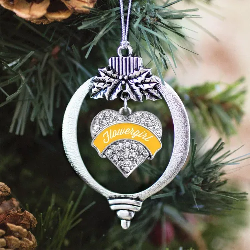 Vista 276 de Inspired Silver - Adorno con dije de hermana gemela - Adornos navideños de plata con circonitas cúbicas