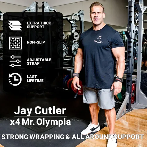 Vista 2 de Schiek Deportes Modelo J1000PLS Jay Cutler Signature Power Lifting Straps