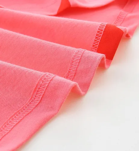 Vista 6 de Bumeex - Vestidos de verano para niñas pequeñas, de algodón, estampado de caricatura, manga corta, vestidos casuales para niñas, vestidos de sol
