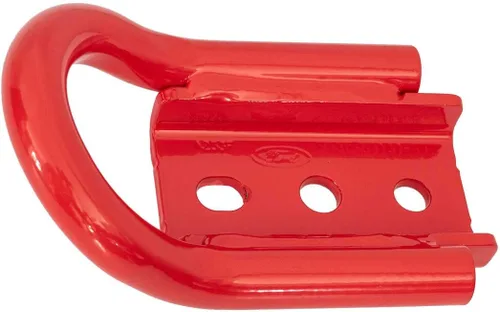 Vista 2 de Blue Oval Industries Par de ganchos de remolque traseros rojos OEM M-18954-BTHR para Ford Bronco 2021-2024