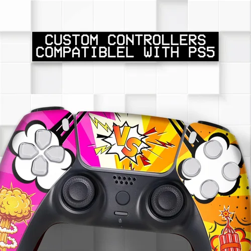 Vista 227 de Battman Custom PS-5 Controller Wireless compatible with Play-Station 5 Console by BCB Controllers Proudly Customized in USA with Permanent