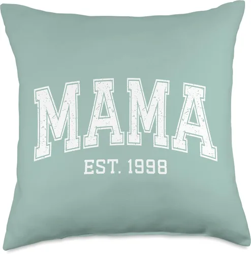 Vista 4 de Mama Est 1998 Custom Mom Personalized Mothers Day Customized Throw Pillow