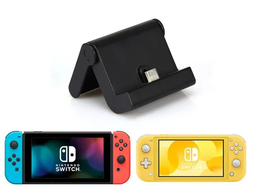 Vista 2 de iMW Charging Stand - Black - All Nintendo Consoles