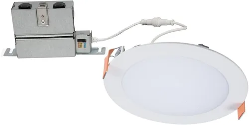 Vista 10 de HALO HLB HLB4069FS1EMWR - Luz empotrable LED de 4 pulgadas, delgada, sin lata, regulable, con temperaturas de color seleccionables