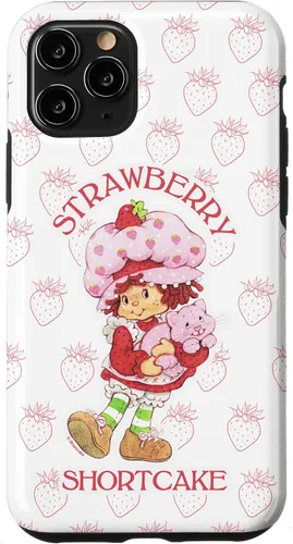 Vista 15 de iPhone 14 Strawberry Shortcake Cutie - Funda con diseño de fresas vintage