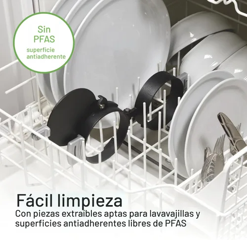 Vista 6 de Hamilton Beach Sandwichera de desayuno con anillo para cocinar huevos, ingredientes personalizados, perfecta para magdalenas inglesas, croissants