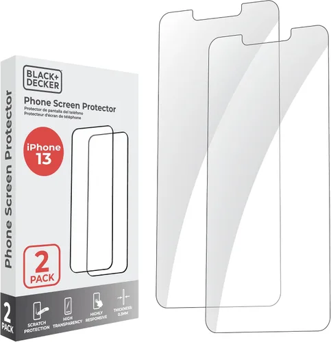 Vista 13 de Paquete de 2 protectores de pantalla de privacidad para iPhone 13/13 Pro/14 película de vidrio templado privado antiespía, dureza 9H y resistente a
