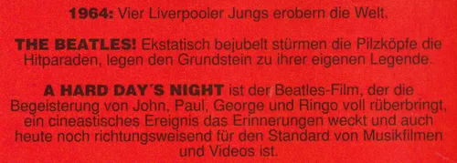 Vista 4 de A Hard Day's Night [VHS]