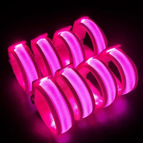 Vista 15 de KIRALUMI 8 pulseras LED que brillan en la oscuridad, pulseras de fiesta de Halloween que brillan en la oscuridad, suministros para Navidad