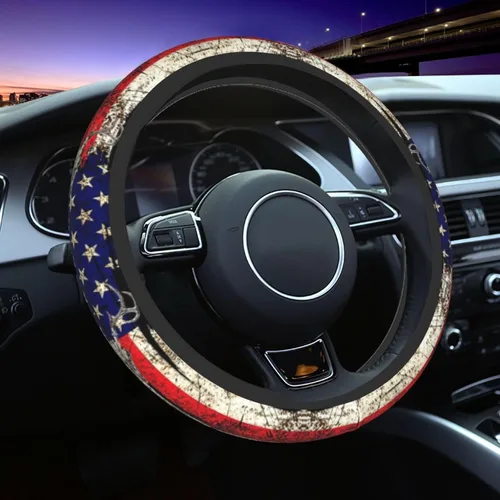 Vista 16 de Funda para volante MINIOZE de ojos malvados azules con luna mágica, accesorios para automóvil, linda para mujeres y niñas, universal de 15 pulgadas