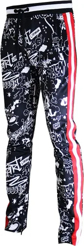 Vista 29 de SCREENSHOT Print TIE DYE Men Premium Streetwear Urban Track Pants - Modern Fit P11004-negro/leopardo