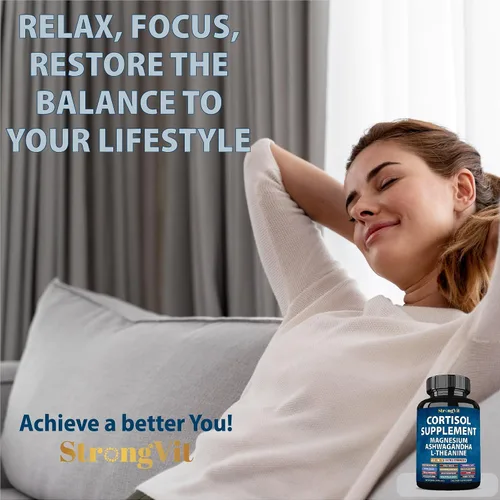 Vista 7 de StrongVit Complejo de musgo marino y suplemento de cortisol (120 cápsulas)