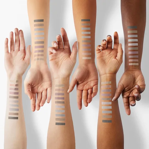 Vista 4 de Sulily Paleta de sombra de ojos color nude, 10 colores, maquillaje de sombra de ojos mate, gris pardo marrón, humo neutro, pigmento alto mezclable