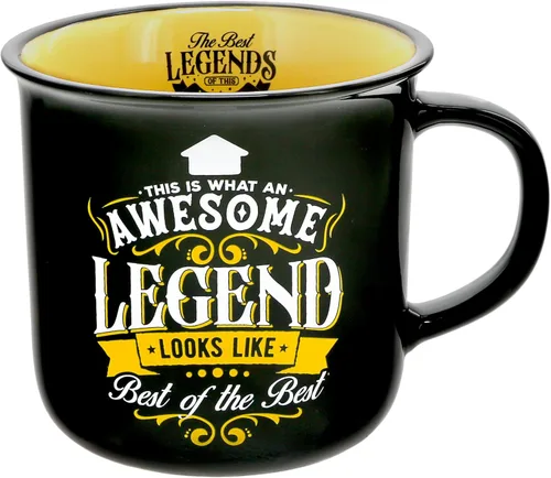 Vista 9 de Pavilion Gift Company - Dad The Legend - Taza de cerámica de 13 onzas, taza de café de doble cara, regalo del día del padre, 1 unidad, paquete de 1