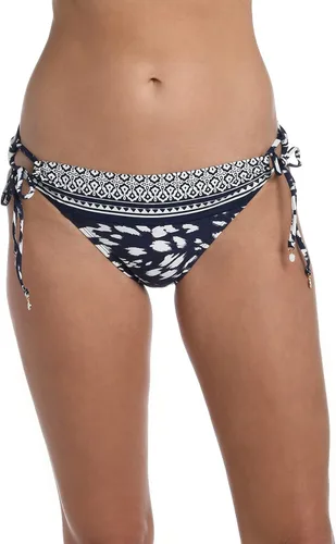Vista 38 de La Blanca Parte inferior de bikini hipster con lazo lateral para mujer Negro/ Luces de la ciudad