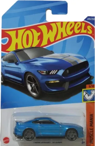 Vista 8 de Hot Wheels Ford Mustang Shelby GT500 2020, [azul] 248/25 Muscle Mania 1/10
