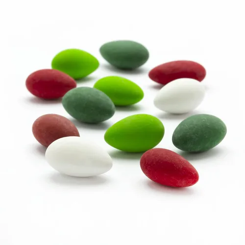 Vista 8 de Sconza Almendras Jordan Almendras de California con revestimiento de caramelo blanco Dulces de boda, bebé, despedida de soltera Fabricado