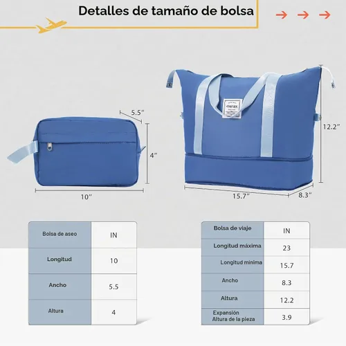 Vista 8 de Merax Equipaje Sets 2 piezas Hardshell 20&28 IN Maleta Set con bolsa de lona