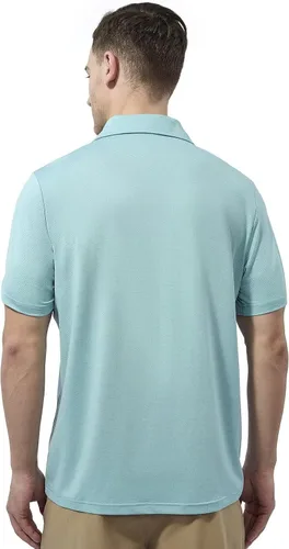 Vista 3 de marami Camisetas de golf para hombre, de secado rápido, ajustadas, de manga corta, transpirables, casuales, con bolsillo