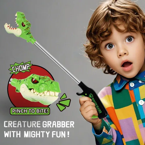 Vista 5 de DINOBROS Juguetes de dinosaurio para niños de 3 años en adelante Jurásico Dinosaurios T-Rex Grabber Toy Claw Robot Hand Snapper Dino Chomper Monster