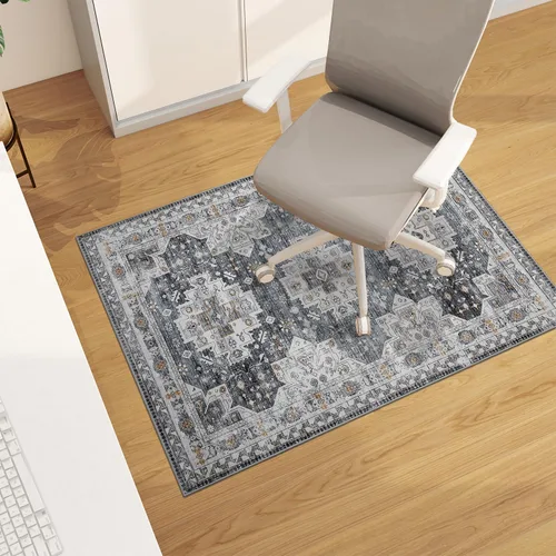 Vista 36 de Tapete para silla de oficina para suelo de madera dura, 48"x36" tapete protector de escritorio de computadora de fácil deslizamiento para silla Hoja