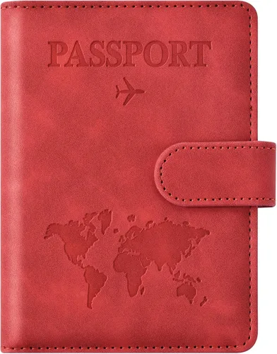 Vista 13 de Combo de tarjetero para pasaporte y vacuna, soporte para pasaporte con ranura para tarjeta de vacuna, cartera para pasaporte, funda para pasaporte
