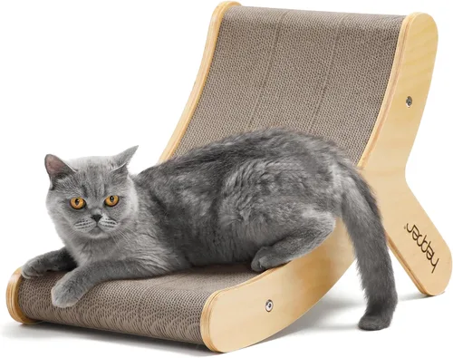 Vista 7 de Hepper Hi-Lo Cartón de Repuesto – Recambios de cartón corrugado para gatos incluye 3 almohadillas rascadoras para gatos de interior con diseño curvo