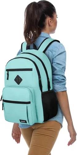 Vista 29 de BIKROD P28 - Mochila para portátil de 15.6 pulgadas, Beige, Moderno